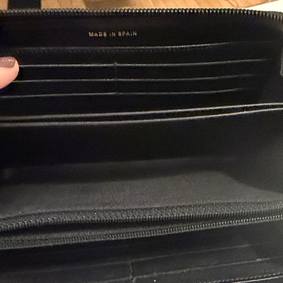Chanel Boy Zipper Long Wallet Black Genuine Leather Excellent Condition - Picture 8 of 13